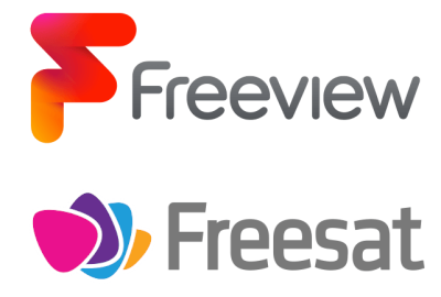 freeview and freesat logos